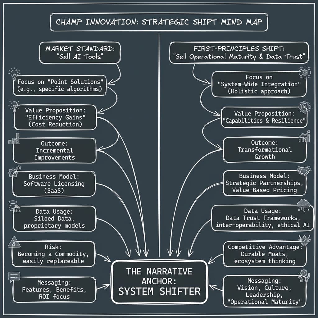 Fig 1.1 — First-Principles Mind Map: Stripping away AI hype to isolate the true enterprise bottleneck—Operational Data Maturity.